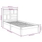 vidaXL Massivholzbett Schwarz 100x200 cm vidaXL Massivholzbett Schwarz 100x200 cm