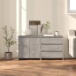 vidaXL 2-tlg. Sideboard Betongrau Holzwerkstoff vidaXL 2-tlg. Sideboard Betongrau Holzwerkstoff