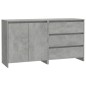vidaXL 2-tlg. Sideboard Betongrau Holzwerkstoff vidaXL 2-tlg. Sideboard Betongrau Holzwerkstoff