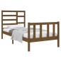 vidaXL Massivholzbett Honigbraun 75x190 cm vidaXL Massivholzbett Honigbraun 75x190 cm