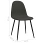 Esszimmerstühle 2 Stk. 45x54,5x87 cm Schwarz Kunstleder Esszimmerstühle 2 Stk. 45x54,5x87 cm Schwarz Kunstleder
