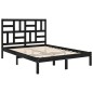 vidaXL Massivholzbett Schwarz 120x200 cm vidaXL Massivholzbett Schwarz 120x200 cm