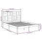 vidaXL Massivholzbett Schwarz 120x200 cm vidaXL Massivholzbett Schwarz 120x200 cm