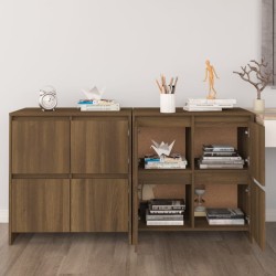vidaXL Sideboards 2 Stk. Eiche Braun 70x41x75 cm Holzwerkstoff