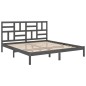 vidaXL Massivholzbett Grau 200x200 cm vidaXL Massivholzbett Grau 200x200 cm