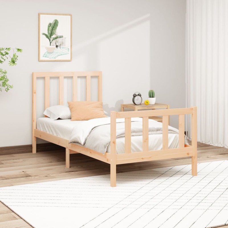 vidaXL Massivholzbett Kiefer 90x200 cm vidaXL Massivholzbett Kiefer 90x200 cm