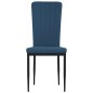 vidaXL Esszimmerstühle 4 Stk. Blau Samt vidaXL Esszimmerstühle 4 Stk. Blau Samt