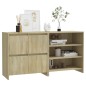 vidaXL 2-tlg. Sideboard Sonoma-Eiche Holzwerkstoff vidaXL 2-tlg. Sideboard Sonoma-Eiche Holzwerkstoff