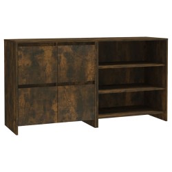 vidaXL 2-tlg. Sideboard Räuchereiche Holzwerkstoff