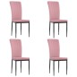 vidaXL Esszimmerstühle 4 Stk. Rosa Samt vidaXL Esszimmerstühle 4 Stk. Rosa Samt