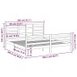 vidaXL Massivholzbett Schwarz 200x200 cm vidaXL Massivholzbett Schwarz 200x200 cm