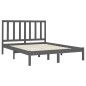 vidaXL Massivholzbett Grau 120x200 cm vidaXL Massivholzbett Grau 120x200 cm