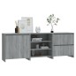 vidaXL 3-tlg. Sideboard Grau Sonoma Holzwerkstoff vidaXL 3-tlg. Sideboard Grau Sonoma Holzwerkstoff