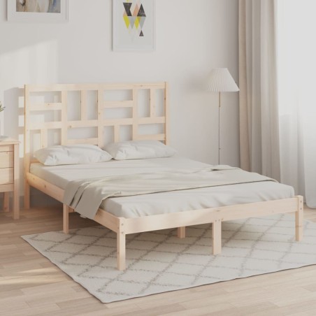 vidaXL Massivholzbett 120x190 cm