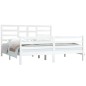 vidaXL Massivholzbett Weiß 180x200 cm vidaXL Massivholzbett Weiß 180x200 cm