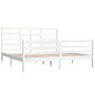 vidaXL Massivholzbett Weiß 180x200 cm vidaXL Massivholzbett Weiß 180x200 cm