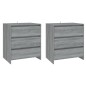 vidaXL 3-tlg. Sideboard Grau Sonoma Holzwerkstoff vidaXL 3-tlg. Sideboard Grau Sonoma Holzwerkstoff