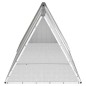 vidaXL Kaninchenkäfig Grau 302,5x80,5x71 cm Verzinkter Stahl vidaXL Kaninchenkäfig Grau 302,5x80,5x71 cm Verzinkter Stahl