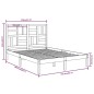 vidaXL Massivholzbett Honigbraun 140x200 cm vidaXL Massivholzbett Honigbraun 140x200 cm