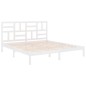 vidaXL Massivholzbett Weiß 180x200 cm vidaXL Massivholzbett Weiß 180x200 cm