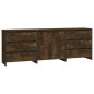 vidaXL 3-tlg. Sideboard Räuchereiche Holzwerkstoff vidaXL 3-tlg. Sideboard Räuchereiche Holzwerkstoff