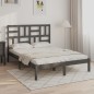 vidaXL Massivholzbett Grau 160x200 cm vidaXL Massivholzbett Grau 160x200 cm