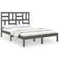vidaXL Massivholzbett Grau 160x200 cm vidaXL Massivholzbett Grau 160x200 cm
