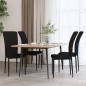 Esszimmerstühle 4 Stk. Schwarz Samt Esszimmerstühle 4 Stk. Schwarz Samt