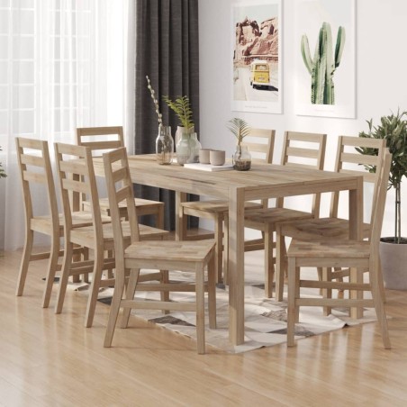 vidaXL Esszimmerstühle 8 Stk. Massivholz Akazie