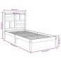 vidaXL Massivholzbett Schwarz 90x190 cm vidaXL Massivholzbett Schwarz 90x190 cm