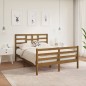 vidaXL Massivholzbett Honigbraun 120x190 cm vidaXL Massivholzbett Honigbraun 120x190 cm