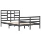 vidaXL Massivholzbett Grau 140x200 cm vidaXL Massivholzbett Grau 140x200 cm