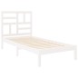 vidaXL Massivholzbett Weiß 90x200 cm vidaXL Massivholzbett Weiß 90x200 cm