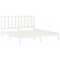 vidaXL Massivholzbett Weiß 200x200 cm vidaXL Massivholzbett Weiß 200x200 cm