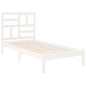 vidaXL Massivholzbett Weiß 100x200 cm vidaXL Massivholzbett Weiß 100x200 cm