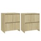 vidaXL Sideboards 2 Stk. Sonoma-Eiche 70x41x75 cm Holzwerkstoff vidaXL Sideboards 2 Stk. Sonoma-Eiche 70x41x75 cm Holzwerkstoff