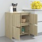 vidaXL Sideboards 2 Stk. Sonoma-Eiche 70x41x75 cm Holzwerkstoff vidaXL Sideboards 2 Stk. Sonoma-Eiche 70x41x75 cm Holzwerkstoff