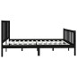 vidaXL Massivholzbett Schwarz 180x200 cm vidaXL Massivholzbett Schwarz 180x200 cm