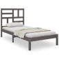 vidaXL Massivholzbett Grau 90x190 cm vidaXL Massivholzbett Grau 90x190 cm