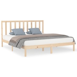 vidaXL Massivholzbett 200x200 cm