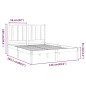 vidaXL Massivholzbett Weiß 120x200 cm vidaXL Massivholzbett Weiß 120x200 cm