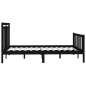 vidaXL Massivholzbett Schwarz Kiefer 140x200 cm vidaXL Massivholzbett Schwarz Kiefer 140x200 cm