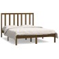 vidaXL Massivholzbett Honigbraun Kiefer 140x190 cm vidaXL Massivholzbett Honigbraun Kiefer 140x190 cm