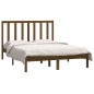 vidaXL Massivholzbett Honigbraun Kiefer 140x190 cm vidaXL Massivholzbett Honigbraun Kiefer 140x190 cm