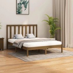 vidaXL Massivholzbett Honigbraun 150x200 cm