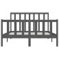 vidaXL Massivholzbett Grau 120x200 cm vidaXL Massivholzbett Grau 120x200 cm