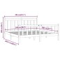 vidaXL Massivholzbett Grau Kiefer 200x200 cm vidaXL Massivholzbett Grau Kiefer 200x200 cm