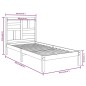 vidaXL Massivholzbett Schwarz 90x200 cm vidaXL Massivholzbett Schwarz 90x200 cm