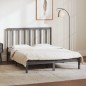 vidaXL Massivholzbett Grau Kiefer 135x190 cm vidaXL Massivholzbett Grau Kiefer 135x190 cm