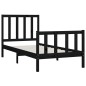 vidaXL Massivholzbett Schwarz 100x200 cm vidaXL Massivholzbett Schwarz 100x200 cm
